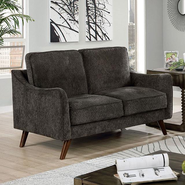 Furniture of America Maxime CM6971DG-LV Loveseat IMAGE 1